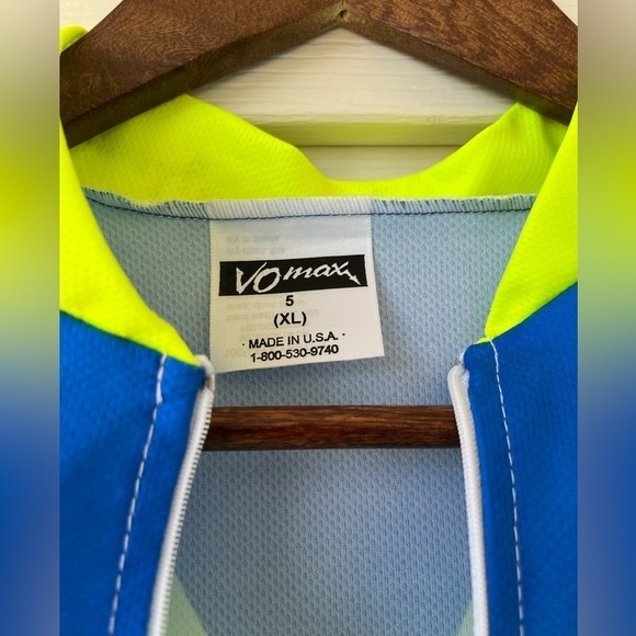 VOmax Men’s Cycling Shirt-Size: XL-100% Polyester-7” Front Zipper-Pre-Owned - Picture 2 of 9